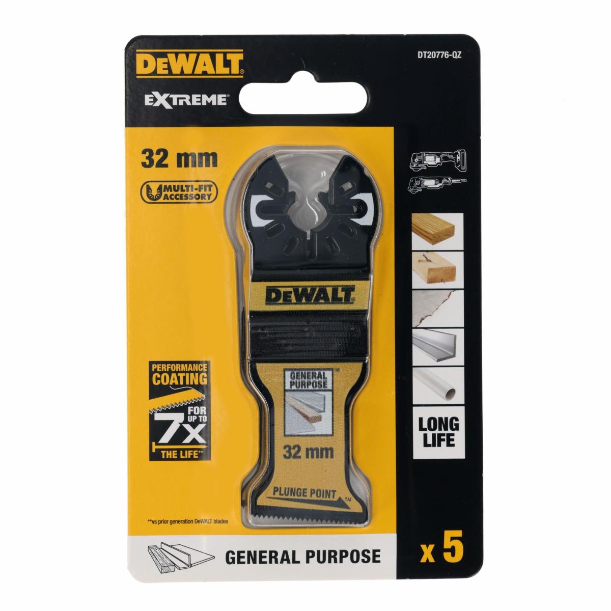 DEWALT BiM Sägeblatt mit schräger Schnittfläche 32 mm, 5 Stück