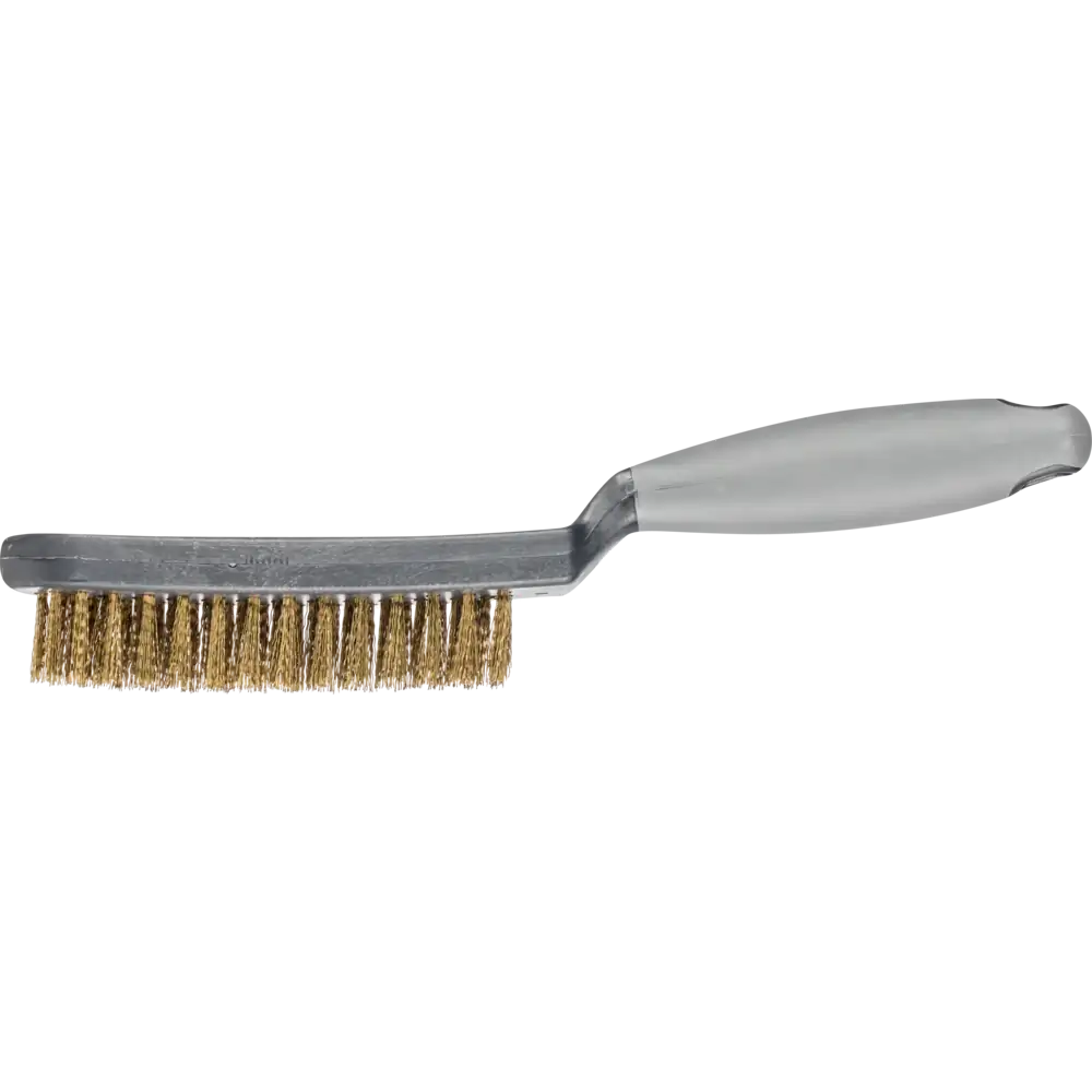 PFERD TOOLS Handbürste mit Kunststoffkörper und ergonomischem Griff HBUP 3reihig Messing-Draht 0,30
