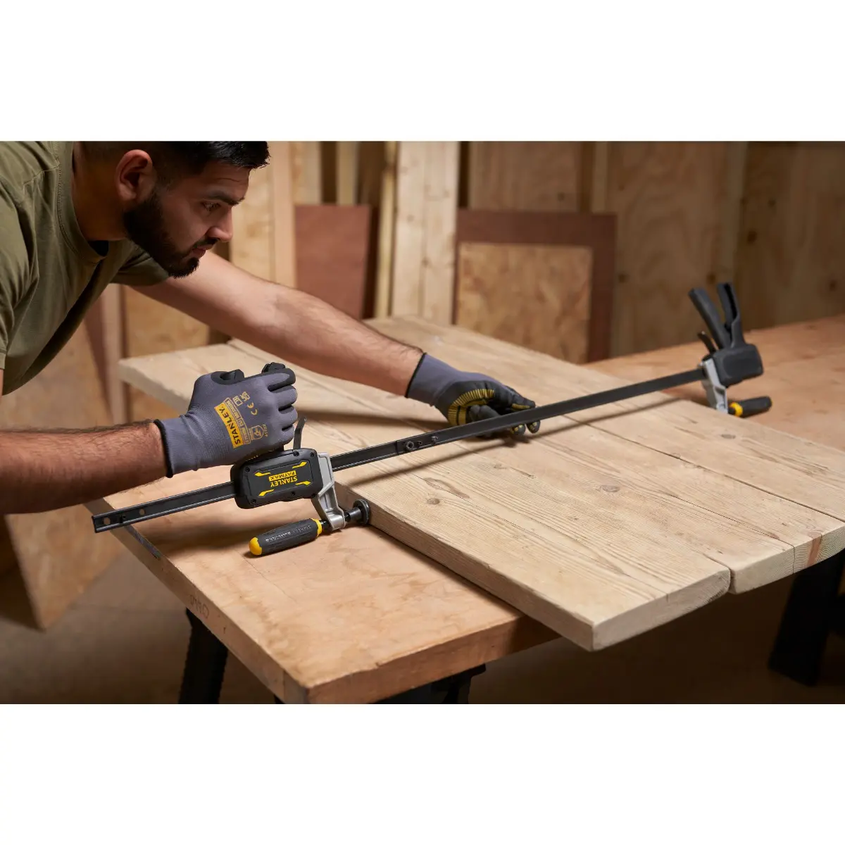 STANLEY FATMAX Einhandzwinge mit Schraubgriff Hybrid 300mm