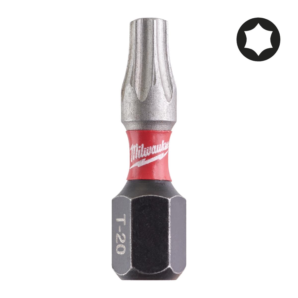 Milwaukee - BIT TX20 25MM SHOCKWAVE (25)DISP. - 4932430875