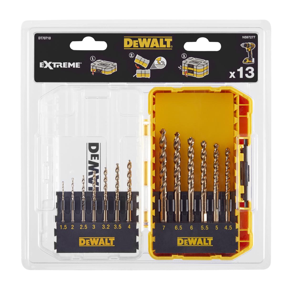 DEWALT Metallbohrer-Set 13-teiliges Set HSS-G
