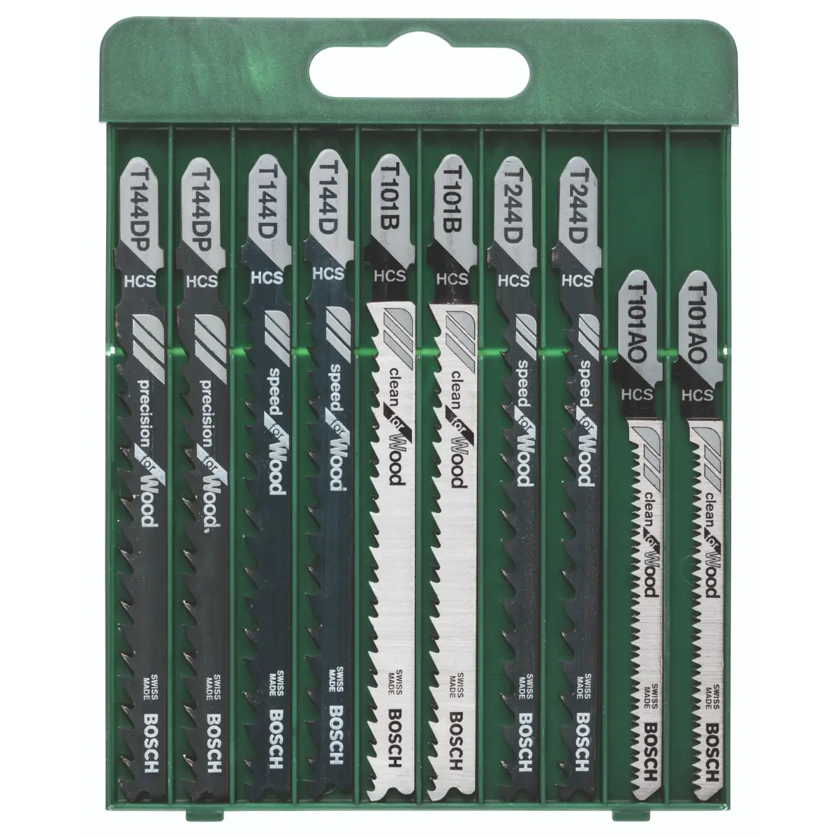 Bosch Stichsägeblatt-Set T-Schaft, 2x T 144 D/T 244 D/T 101 B/T 101 AO/T 144 DP,10tlg.