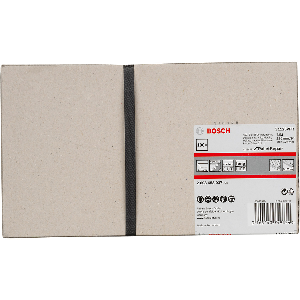 Bosch Säbelsägeblatt S 1125 VFR, Special for Pallet Repair
