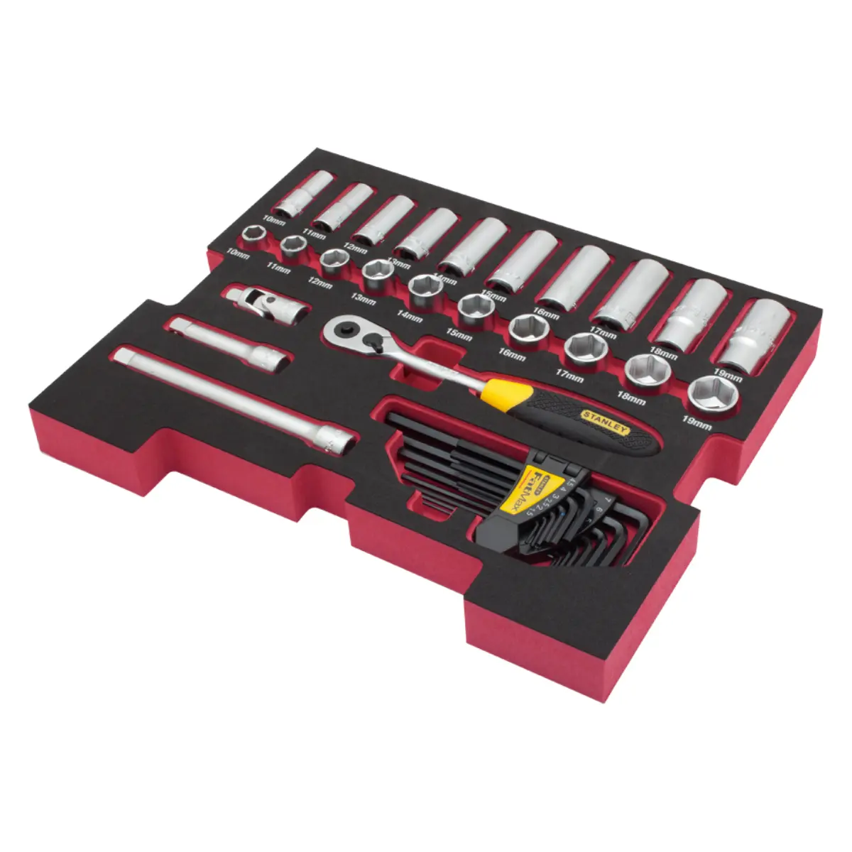 STANLEY FATMAX PRO-STACK Einlage 48-tlg 3/8 Set