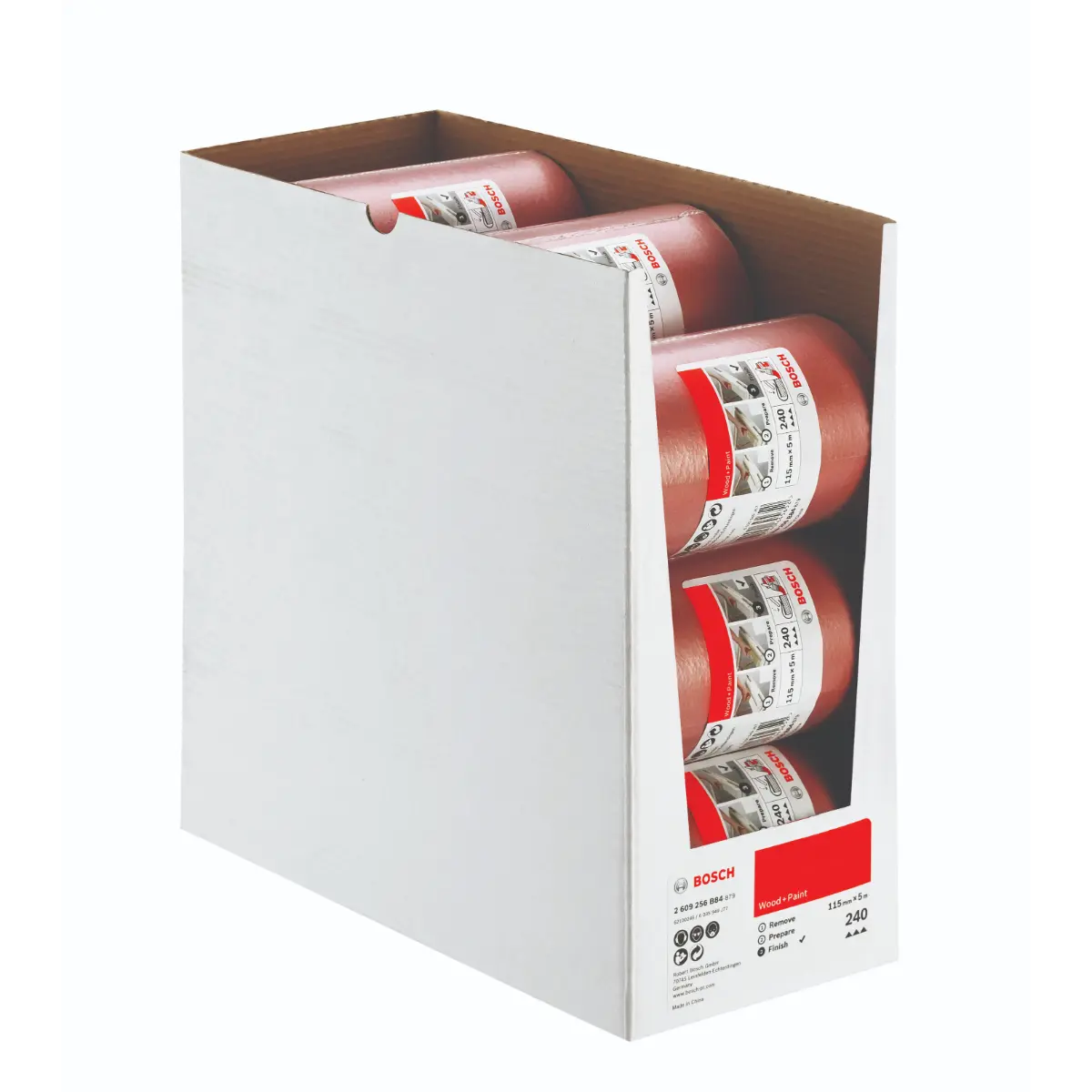 Bosch Schleifrolle Holz und Farbe, 115 mm x 5 m, P240