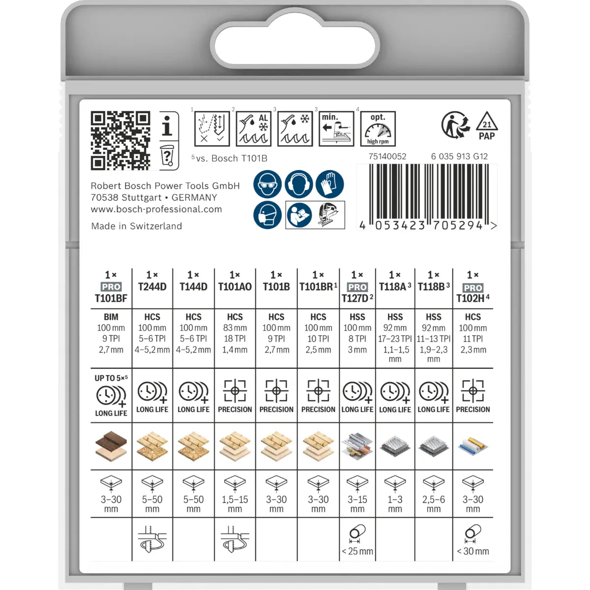 Bosch Stichsägeblatt Set Multi Material, 10-tlg.