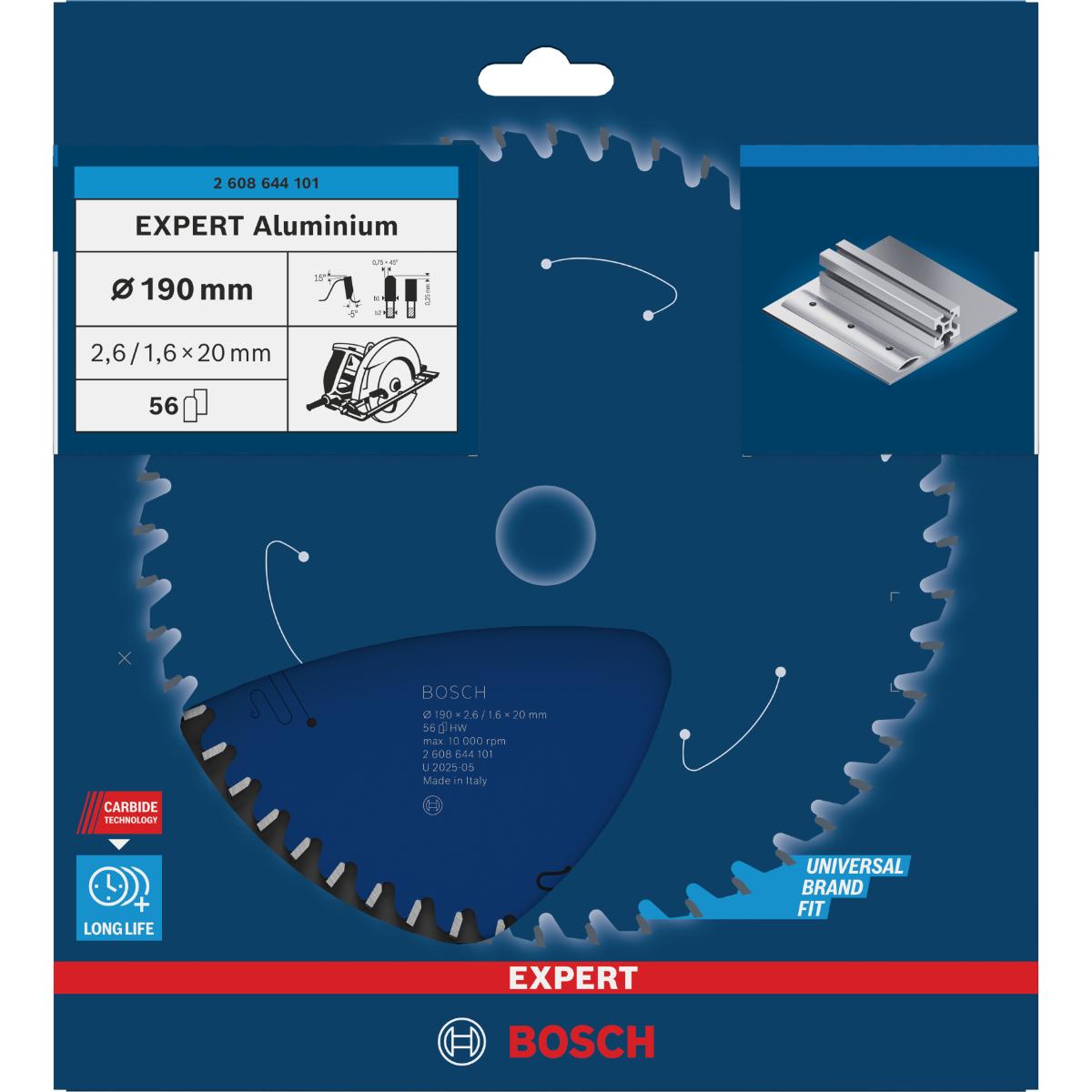 Bosch Kreissägeblatt Expert for Aluminium ø 190 mm