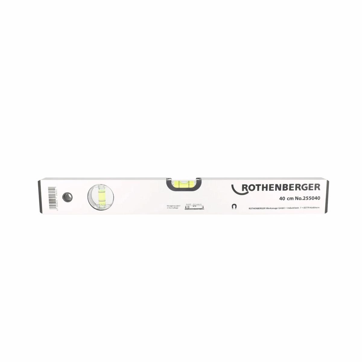 Rothenberger Alu - Wasserwaage, 400mm, 6 - Strich - Libelle