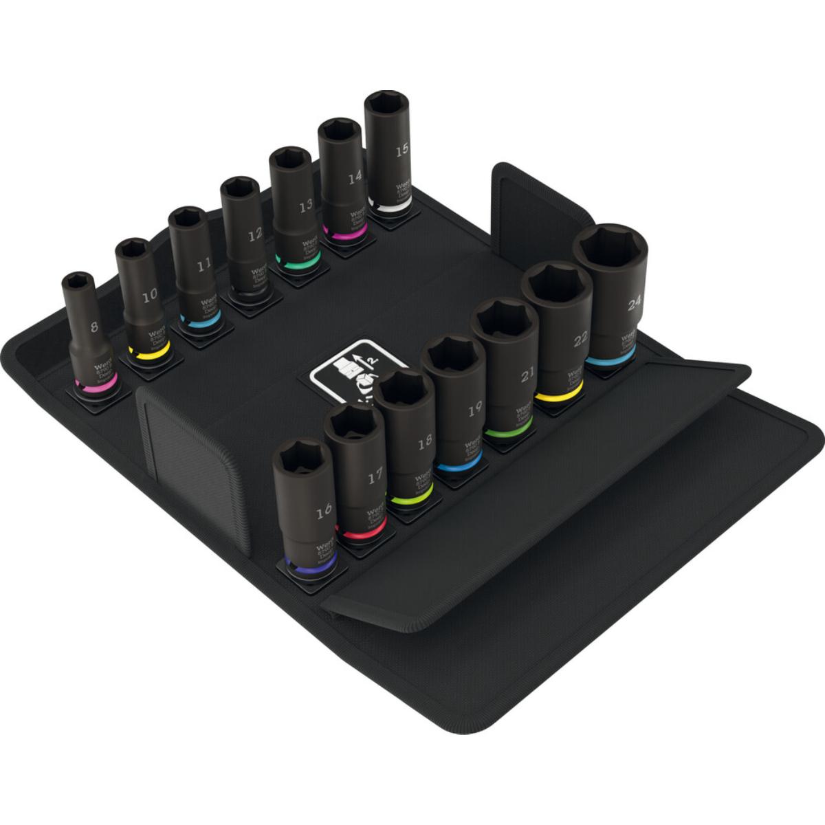 05005580001we Wera 8790 B Impaktor Deep Set 1, 14-teiliges Set