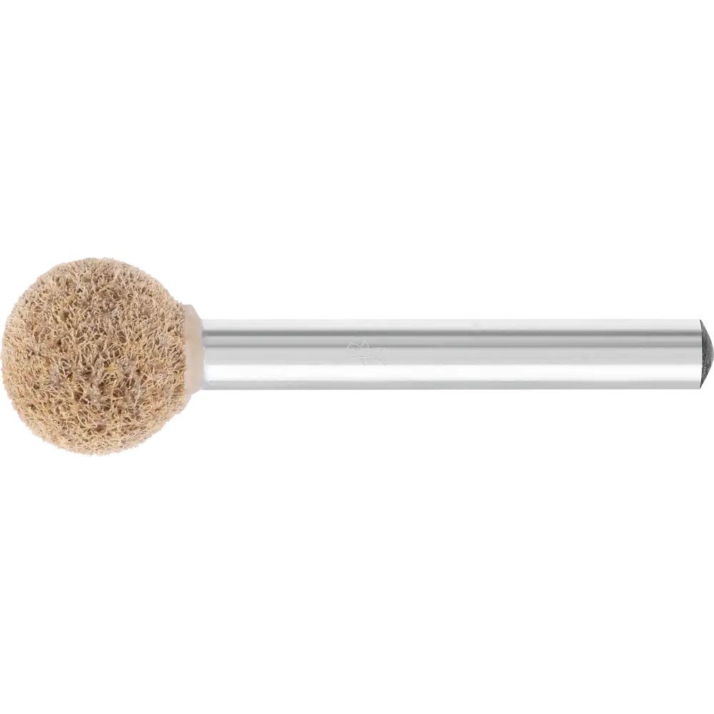 PFERD TOOLS POLINOX verpresster Vlies-Schleifstift Kugelform PNER Ø 15 mm Schaft-Ø 6mm Mittelhart A Fein für Finish