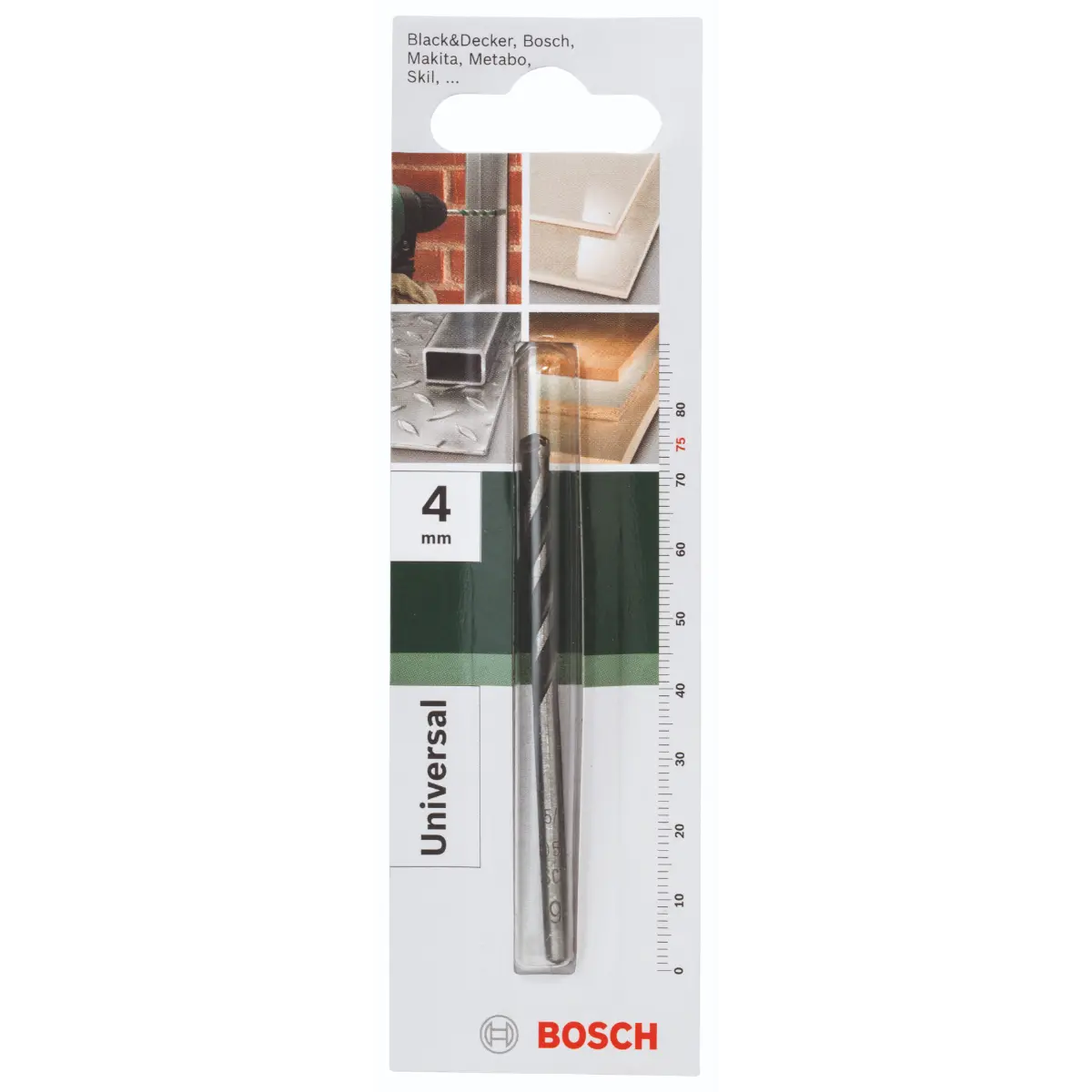 Bosch Mehrzweckbohrer D= 4,0 mm, L= 75 mm