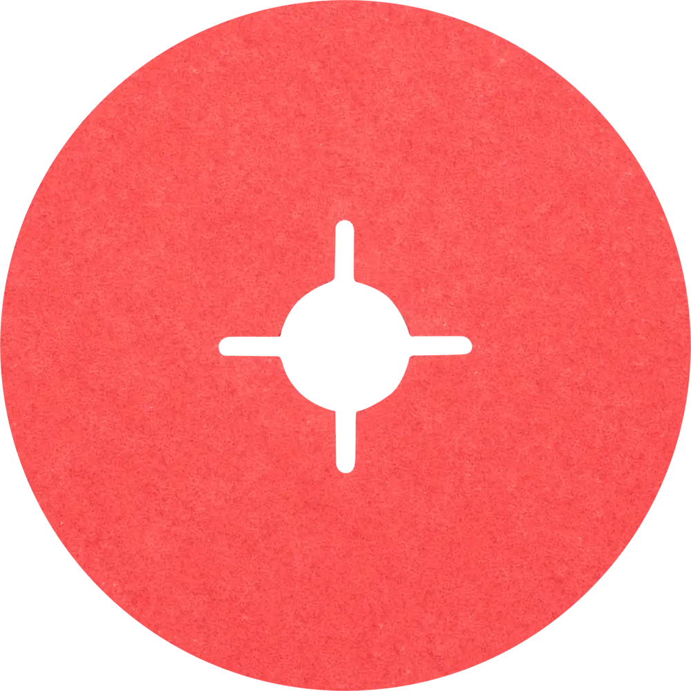 PFERD TOOLS Keramikkorn Fiberscheibe für kühlen Schliff auf Edelstahl