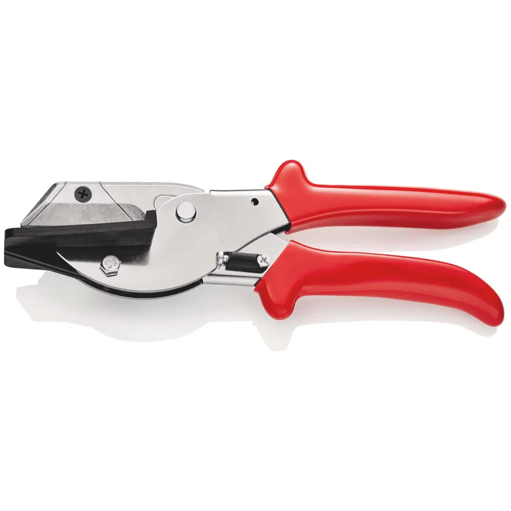 KNIPEX Schneider für Flachbandkabel mit Kunststoff-Hüllen verchromt 215 mm