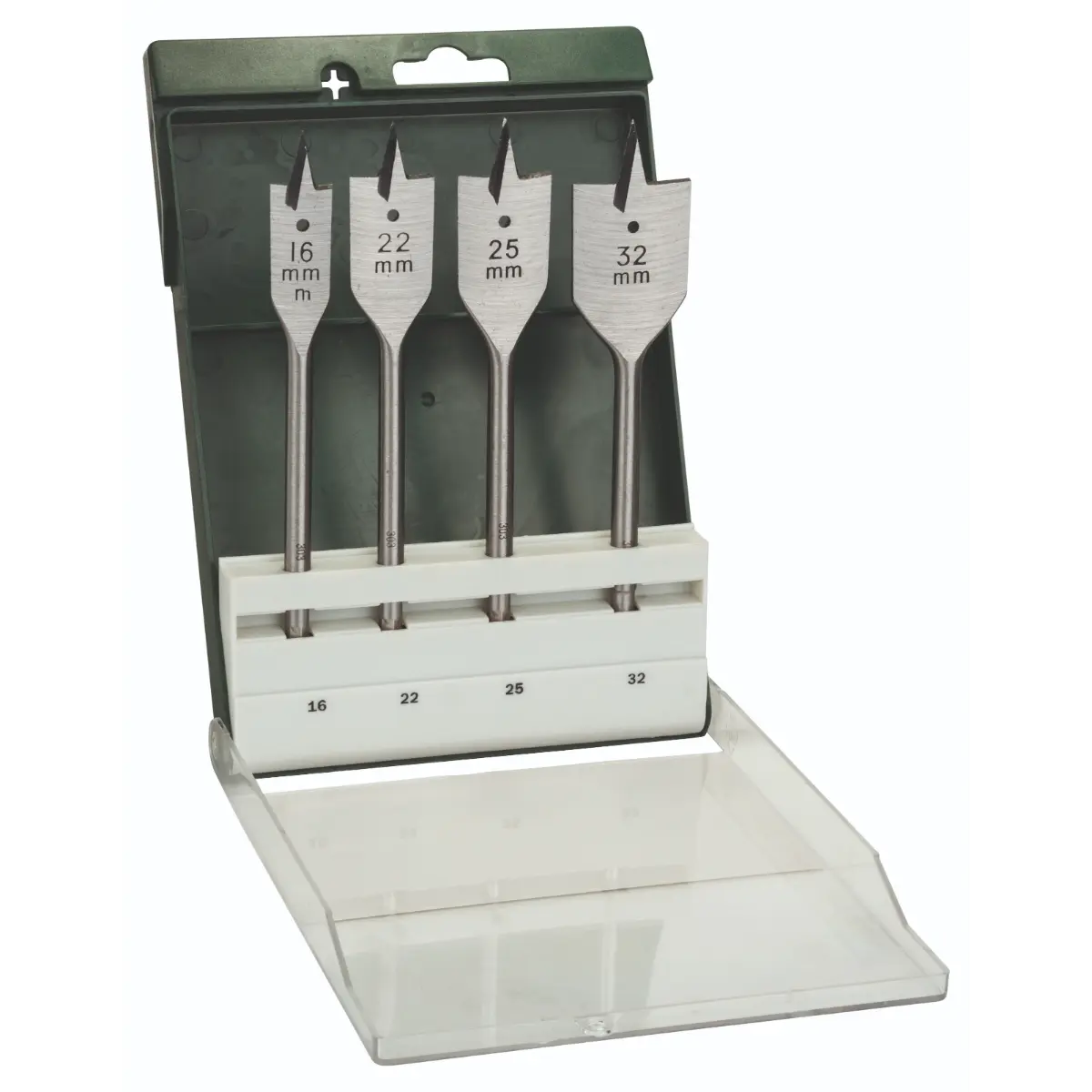 Bosch Flachfräsbohrer-Set 16,0x160,22,0x160,25,0x160,32,0x165, 4-tlg.