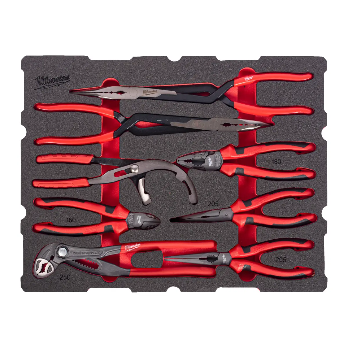 Milwaukee Zangen Einlage 9-teilige Einlage für PACKOUT Koffer mit Schubladen