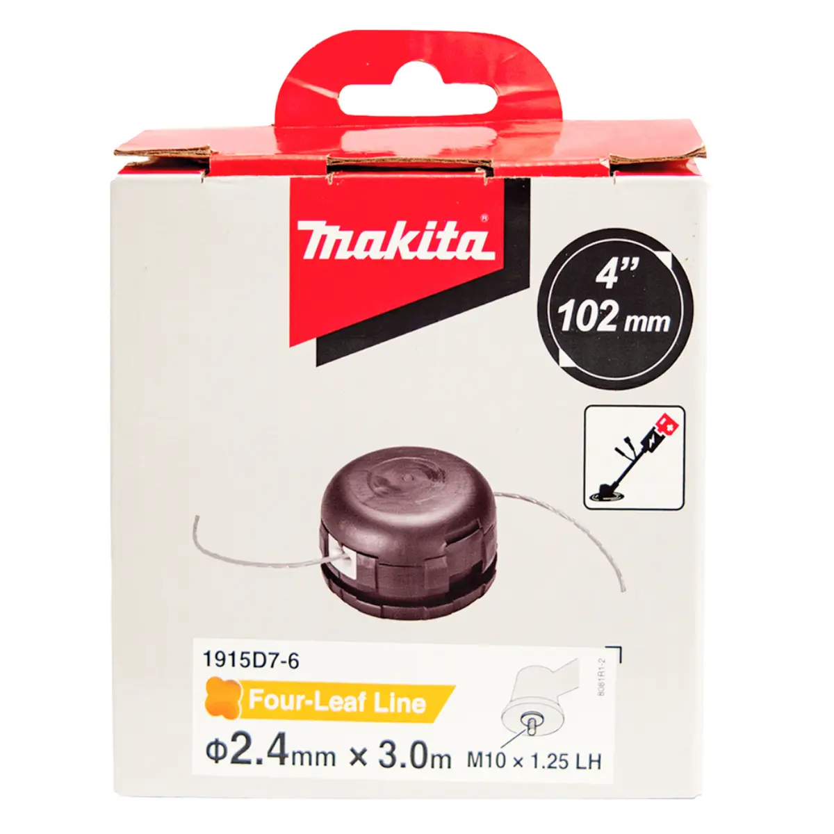 Makita 2-Fadenkopf flach Tap&Go 102mm M10x1,25LH - 1915D7-6