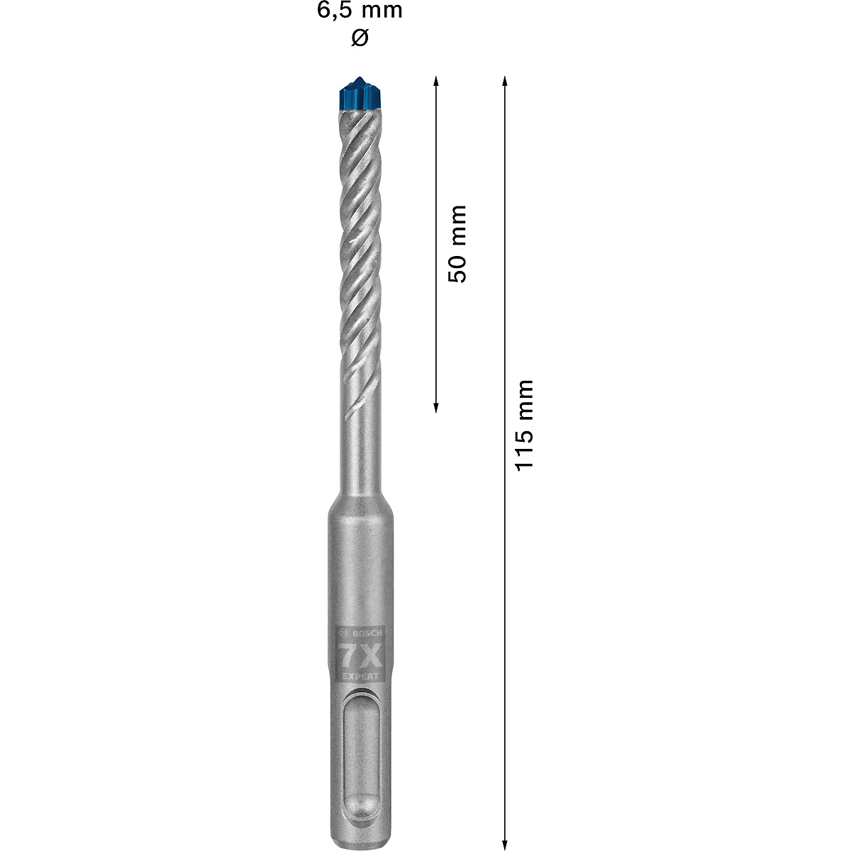 Bosch EXPERT SDS plus-7X Hammerbohrer, für Bohrhämmer ø 6.5 mm