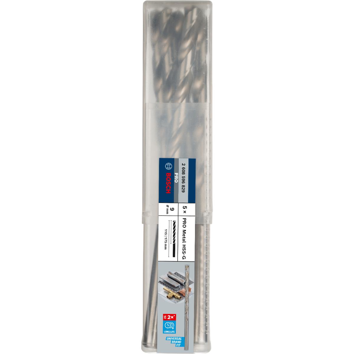 Bosch PRO Metallbohrer HSS-G, DIN 340