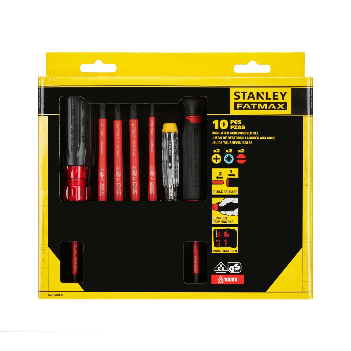 STANLEY FATMAX Schraubendreher-Set Multi-Bit 1000V