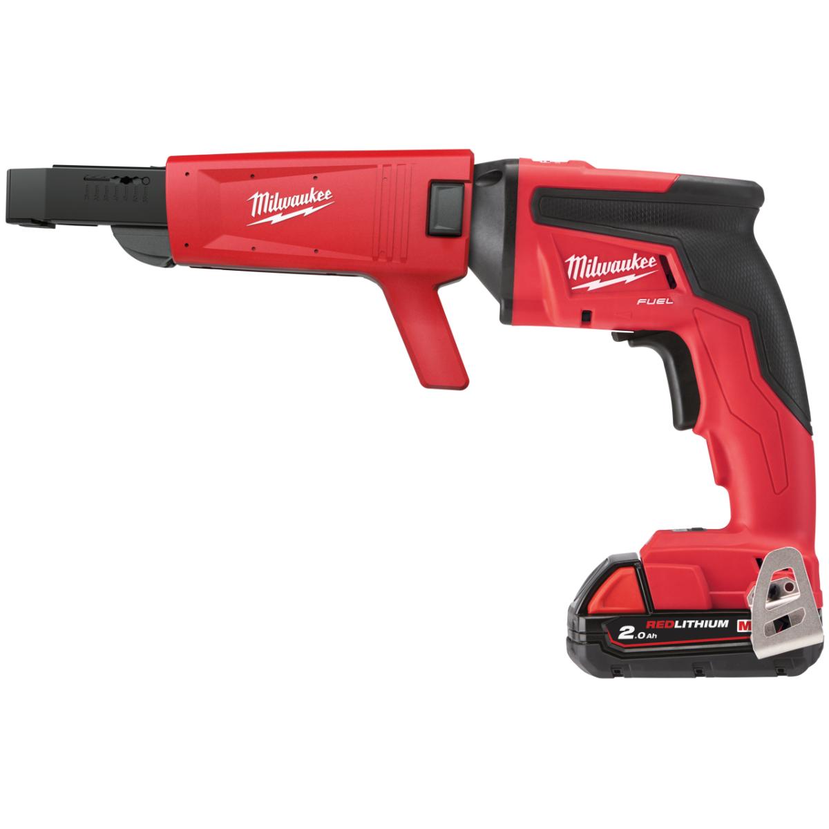 Milwaukee FUEL Akku-Trockenbauschrauber mit Magazinvorsatz M18 FSGC-202X