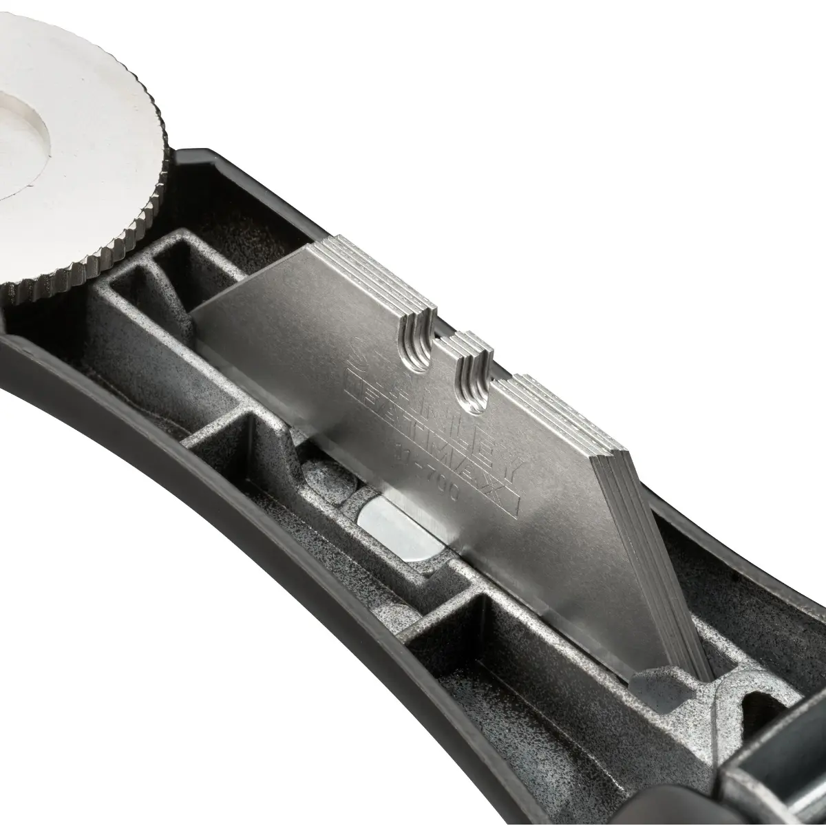 STANLEY FATMAX Universalmesser mit feststehender Klinge, schwarz, inklusive Kunststoffköcher, zwei Trapezklingen und einer Hakenklinge