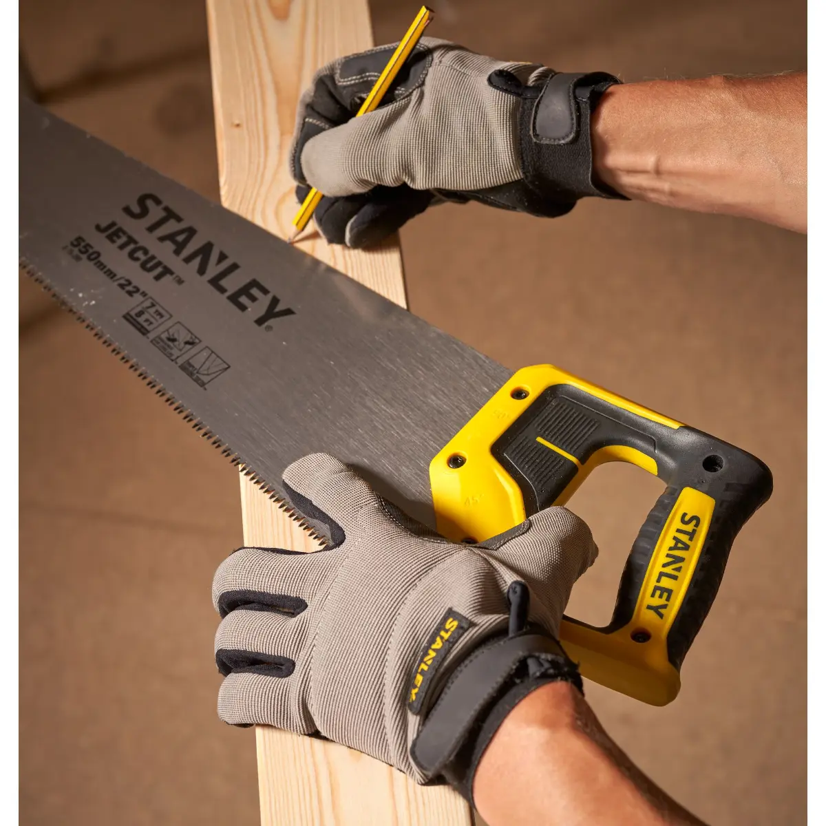 STANLEY JETCUT Handsäge 550mm 7TPI