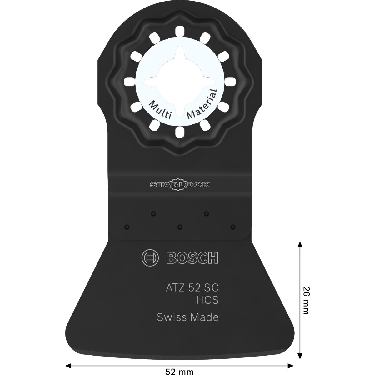 Bosch ATZ 52 SC Multi Material Tauchsägeblatt, Starlock, 52 x 26 mm, 1-Stück