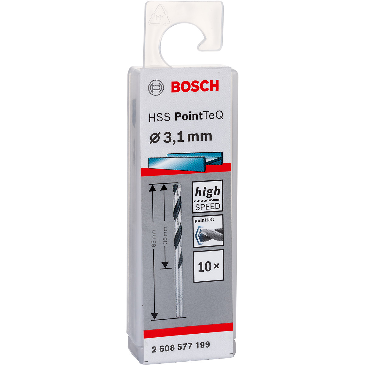 Bosch Metallspiralbohrer HSS PointTeQ, DIN 338