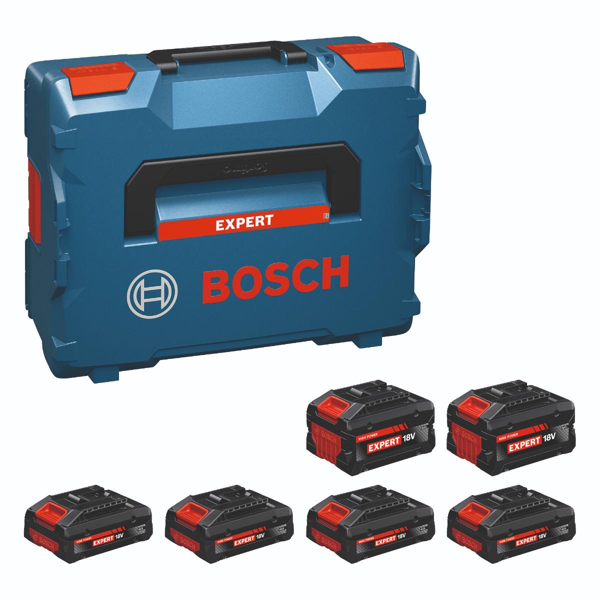 Bosch Akkupack 4x EXBA18V-40 + 2x EXBA18V-80