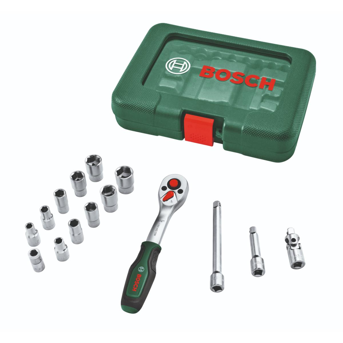 Bosch Handwerkzeuge 1/4-Ratschen-Set 15-tlg.