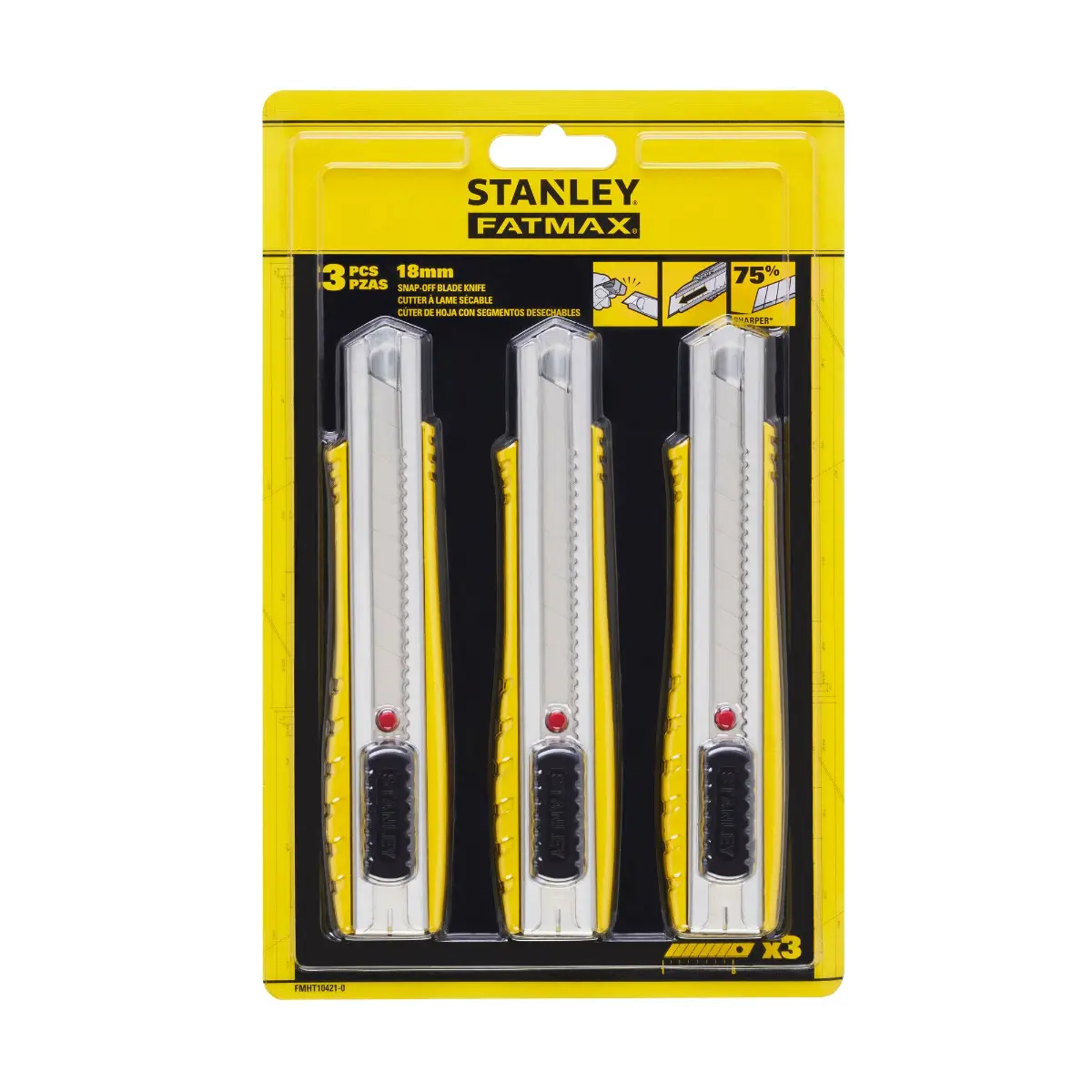 STANLEY FATMAX 18mm Cuttermesser Value-Pack (3 Stück)