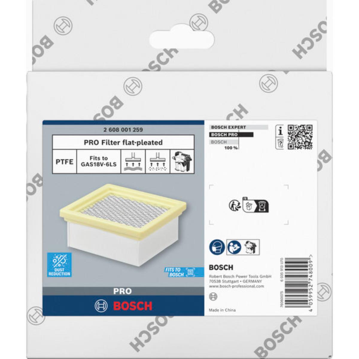 Bosch Flachfaltenfilter für Staubsauger