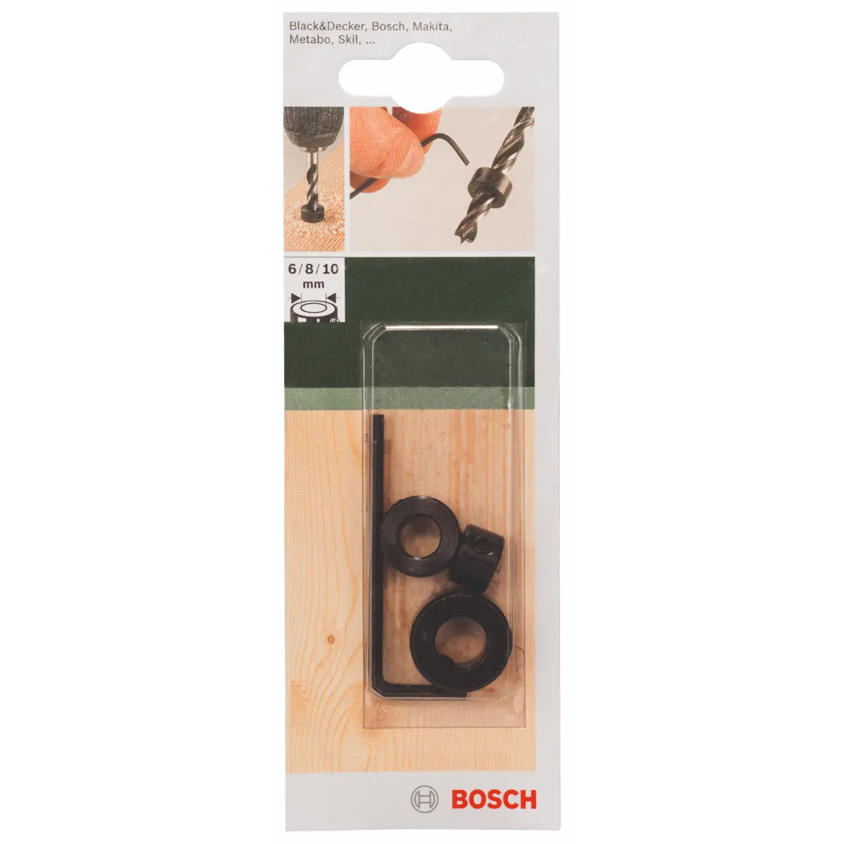 Bosch Tiefenstopp-Set 6,0, 8,0, 10,0 mm, 3-tlg.