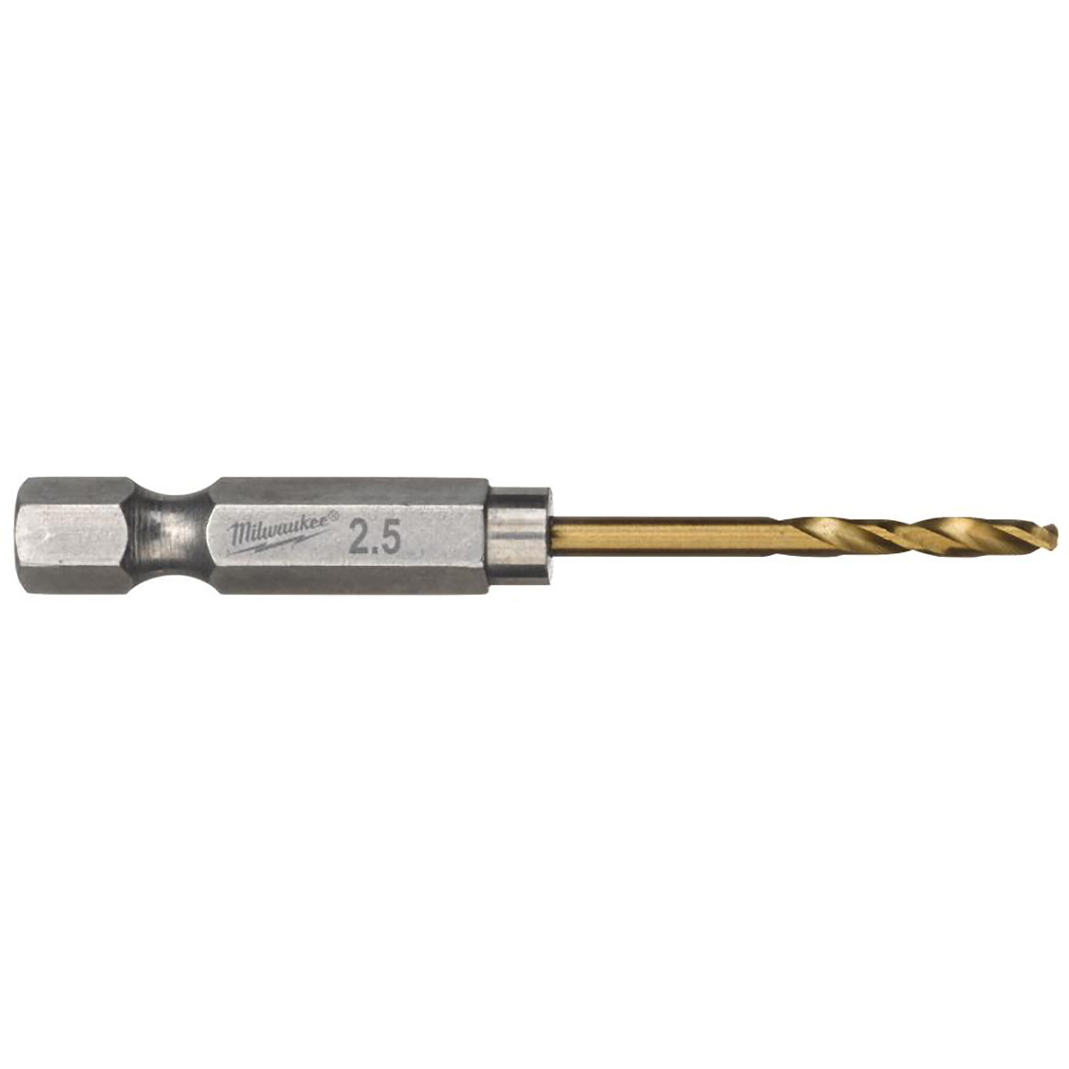 Milwaukee Metallbohrer SHOCKWAVE HSS-G TiN 2,5mm - 10 Stück