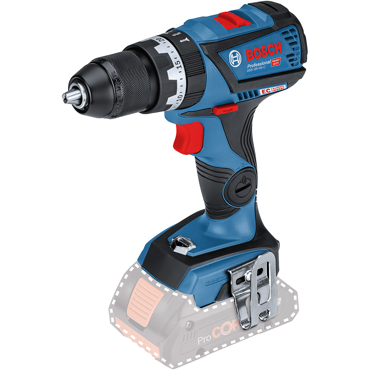 Bosch Akku-Schlagbohrschrauber GSB 18V-60 C, Solo Version