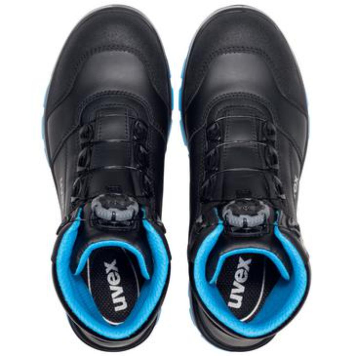 uvex 2 xenova BOA Sicherheitsschuh Stiefel S3, schwarz-blau