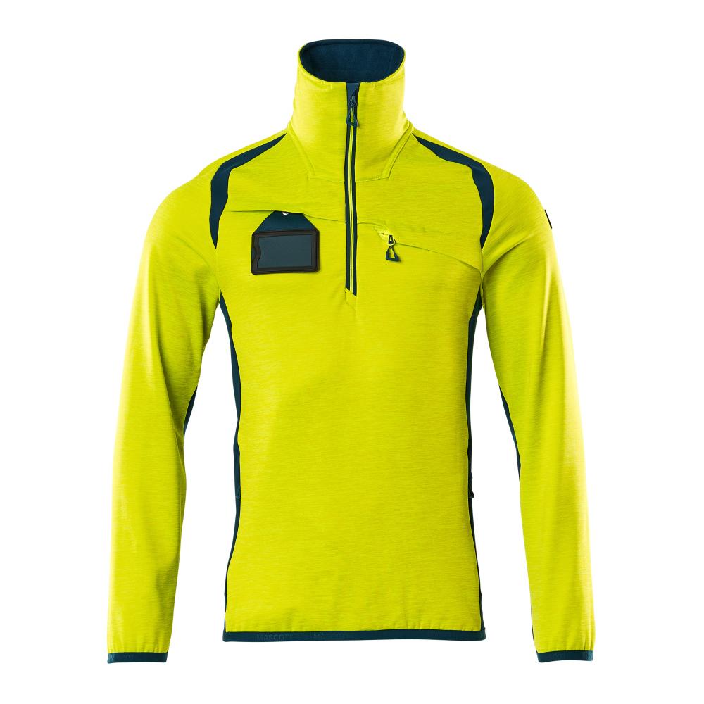 MASCOT Herren Fleecepullover mit kurzem Reißverschluss ACCELERATE SAFE