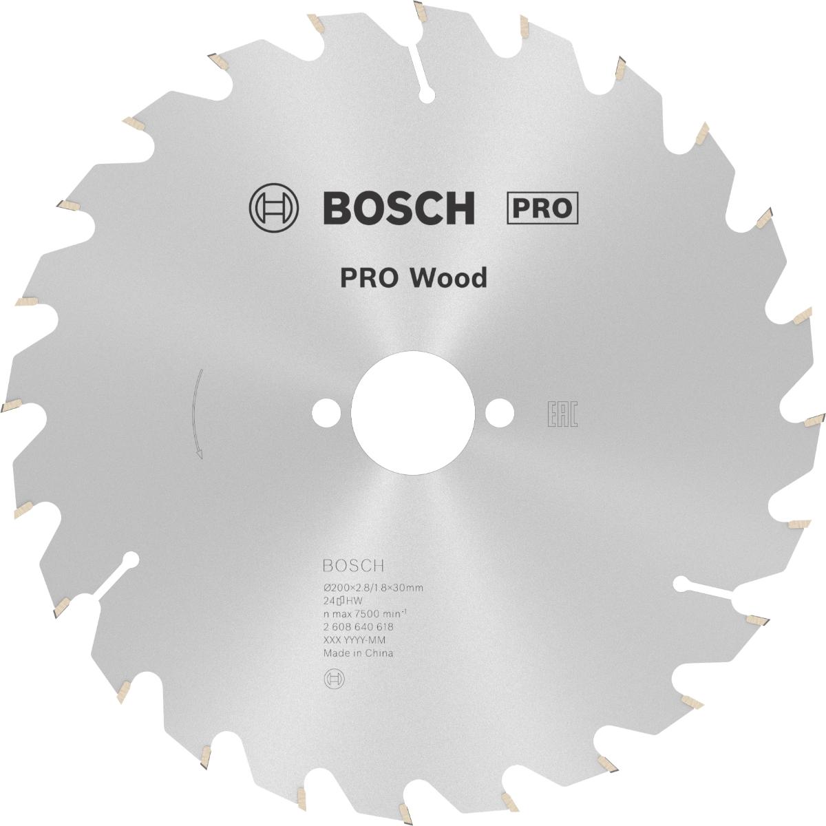Bosch PRO Kreissägeblatt Optiline Wood für Handkreissägen ø 200 mm
