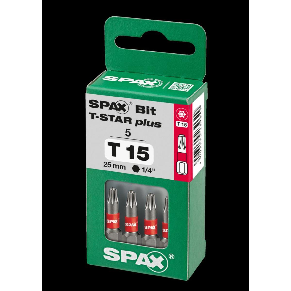SPAX Bit T-Star Plus T15 25mm
