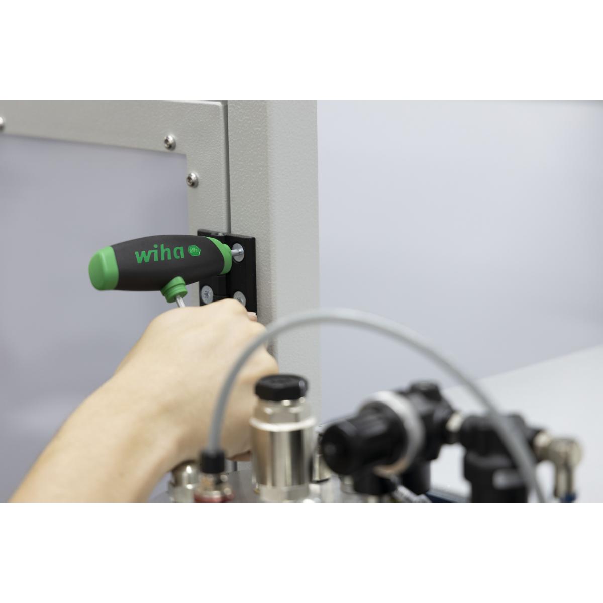 Wiha Stiftschlüssel mit Quergriff Set ComfortGrip TORX 6-teilges Set mit Seitenabtrieb, mattverchromt