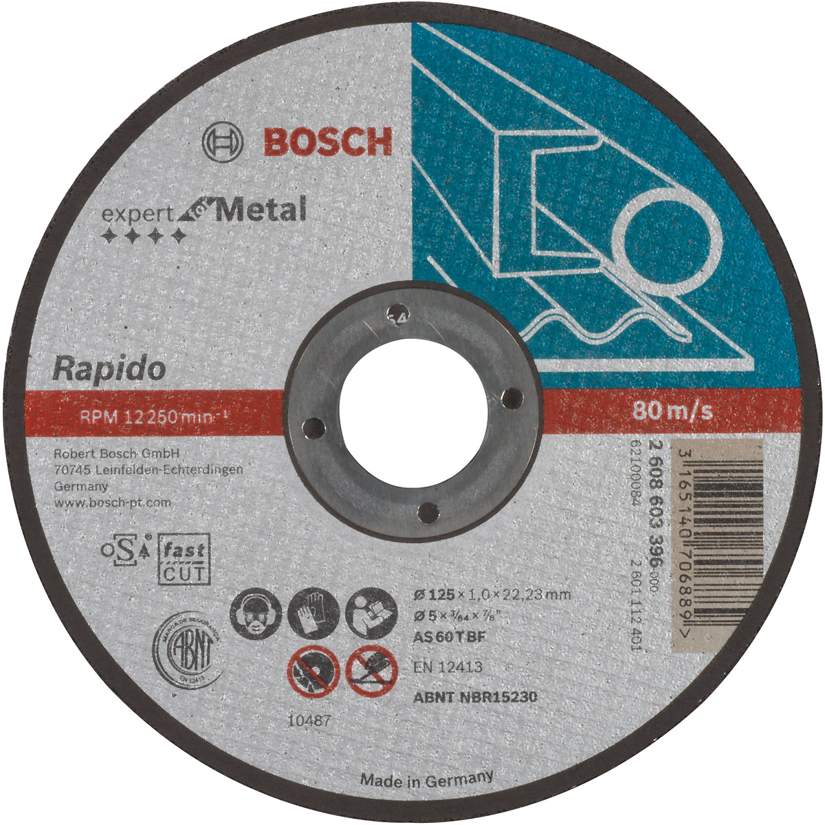 Bosch Trennscheibe gerade Expert for Metal, Rapido AS 60 T BF