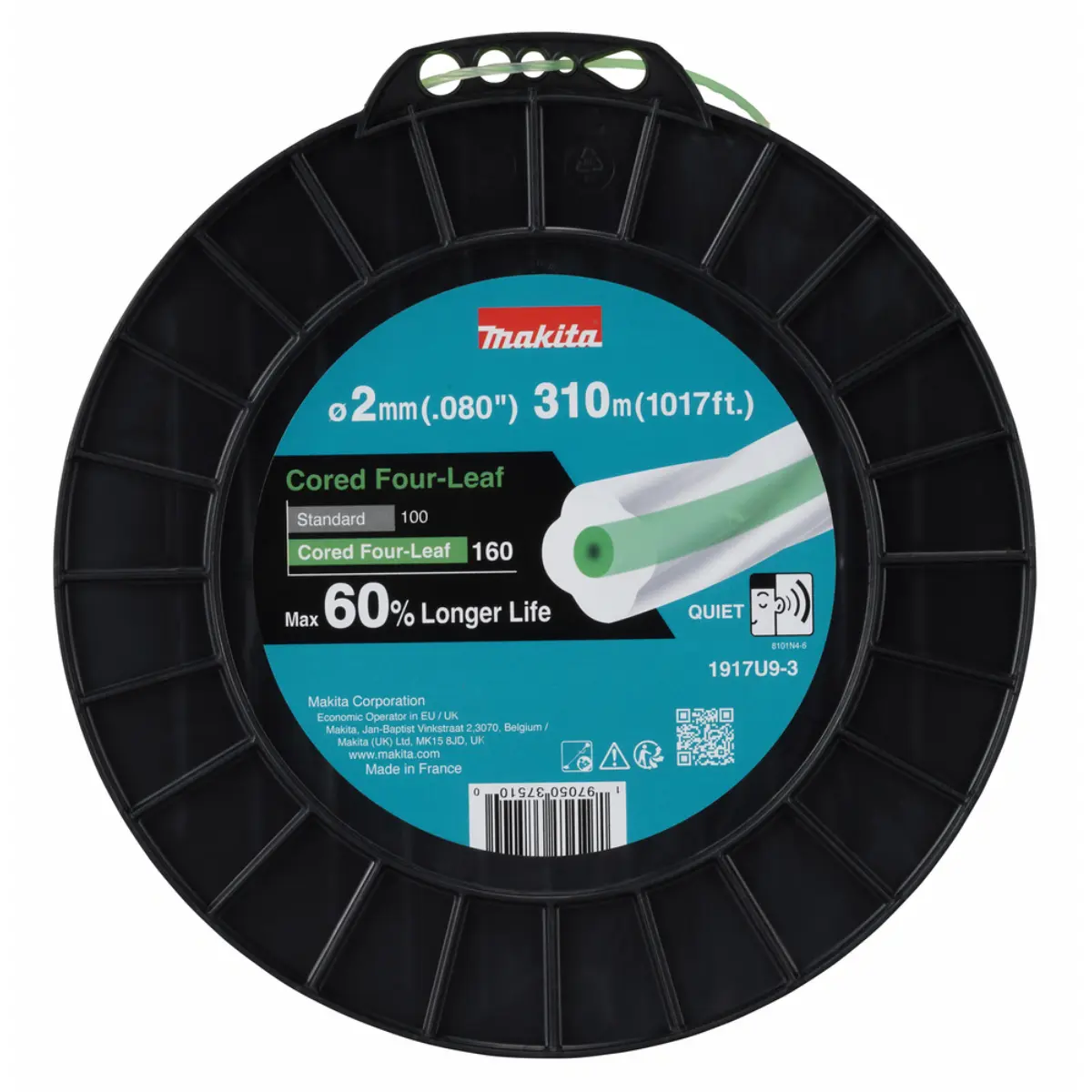 Makita Mähfaden Cored Four-Leaf 2,0mm x 310m  - 1917U9-3