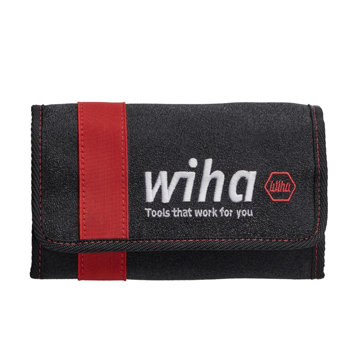 Wiha Drehmoment-Schraubendreher Set TorqueVario -S electric 0,8-5,0 Nm gemischt 14-teilges Set variabel einstellbare Drehmomentbegrenzung mit Falttasche