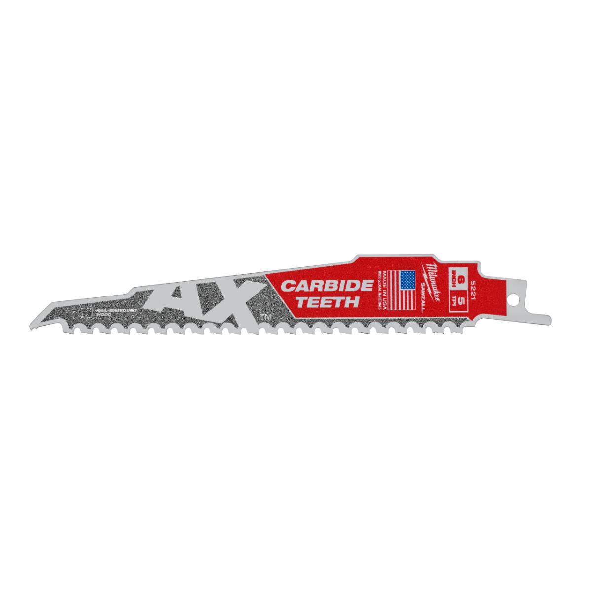 Milwaukee - Säbelsägeblatt 150x5 mm AX HM 5erPack - 48005521