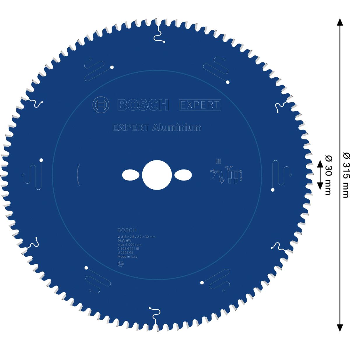 Bosch Kreissägeblatt Expert for Aluminium ø 315 mm