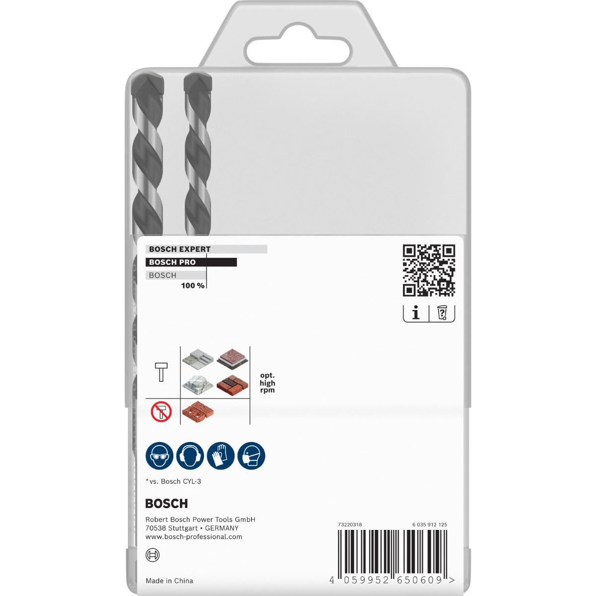 Bosch PRO HEX-5 Bohrer, 4x100, 5x100, 5x100, 6x100, 6x100, 8x150, 10x150 mm,7-teiliges Set