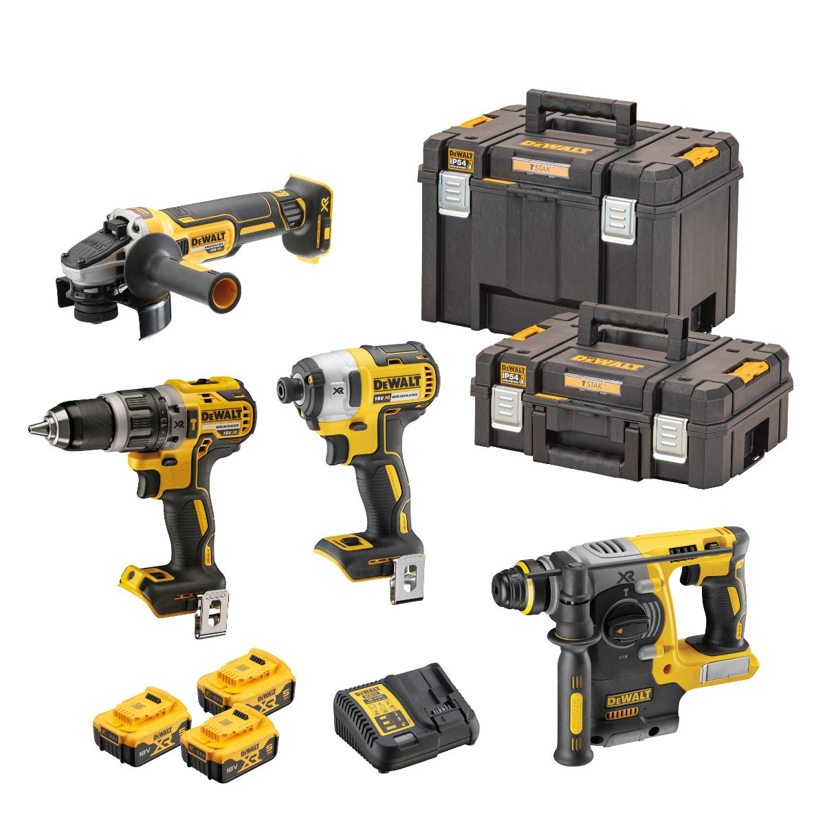 DEWALT Akku-Schlagbohrschrauber-Set 18V / 5Ah