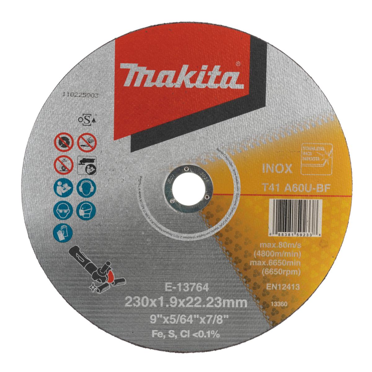Makita Trennscheibe 230 mm 230 x 22,23 mm, A60U, Metall