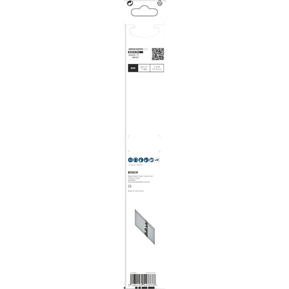 Bosch PRO Säbelsägeblatt S 1210 VF, Heavy for Wood and Metal, 5er-Pack