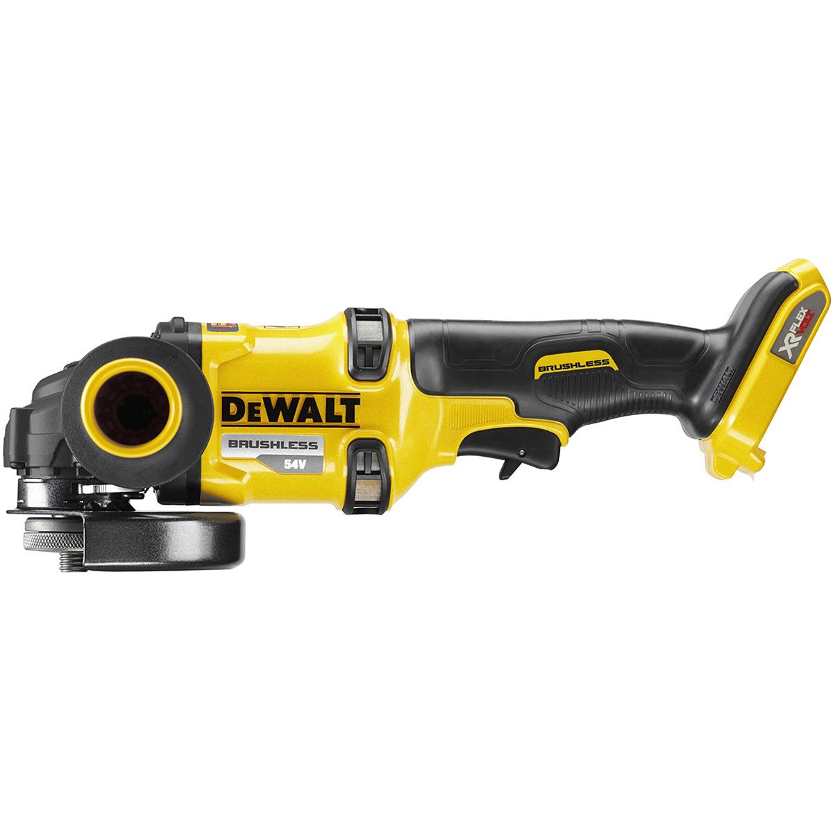 DEWALT DCG418N-XJ XR FlexVolt 54 Volt Winkelschleifer 125mm &. Batterien und Ladegerät - Im Karton